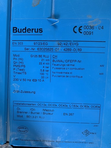 ölheizung buderus - Ölheizung,